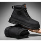 Men's high top boots four season outdoor work shoes anti slip and comfortable yellow boots fashion British casual leather boots