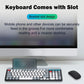 Dual-mode Wireless Keyboard & Mice Combo 2.4G Bluetooth 5.0 Membrane Keyboards BT 3-Channels Rechargeable Key Board Mouse for PC