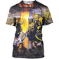 New Summer 3D Firefighter Fireman Print T Shirt Kid Fashion Streetwear Short Sleeves Harajuku Clothing Gym T-shirts For Men Tees