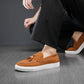 Luxury Dress Shoes for Men Comfy Brand Gentleman Tasseled Loafers Outdoor Shoes Leisure Walk Male Moccasins Suede Leather Man