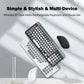 Dual-mode Wireless Keyboard & Mice Combo 2.4G Bluetooth 5.0 Membrane Keyboards BT 3-Channels Rechargeable Key Board Mouse for PC