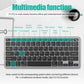 New 2.4G Wireless Rechargeable Silent Wireless Keyboard and Mouse Set, Compact Ergonomic Keyboard Mouse for Office/Home