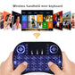 2.4G Air Mouse with Touchpad Keyboard i8 Arabic French Spanish Russian Backlit Mini Wireless Keyboard for PC Android TV Box