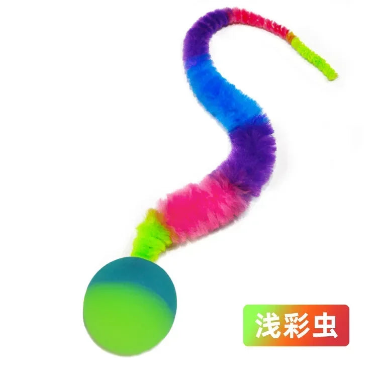 1/5/10pcs Cat Interactive Toys Tickle Cat Colorful Bouncing Ball Pet