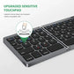 New Foldable Bluetooth Keyboard with Touchpad, Ultra-Thin Portable Wireless Keyboard for Tablet/Phone/Laptop
