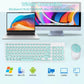 1 Set of 2.4G Wireless Keyboard and Mouse, Portable 95-key Multimedia key Office Mouse Kits, Silent Round Keyheads keyboard Mice