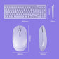 Fashion Keyboard and Mouse Set Wireless PC Gamer Keyboards and Mouse Kit Ultra Thin Office Ergonomic Gaming Keypad Mice Purple
