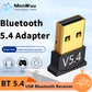 USB Bluetooth Adapter 5.4/5.3/5.0 Wireless USB Bluetooth Audio Receiver for PC Desktop Laptop Mouse Keyboard Headsets Speakers