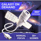 Satellite Shaped HD Star Projector & night light Plug and Play HD Dynamic Galaxy Projectors LED Night Light for Bedroom Ceiling