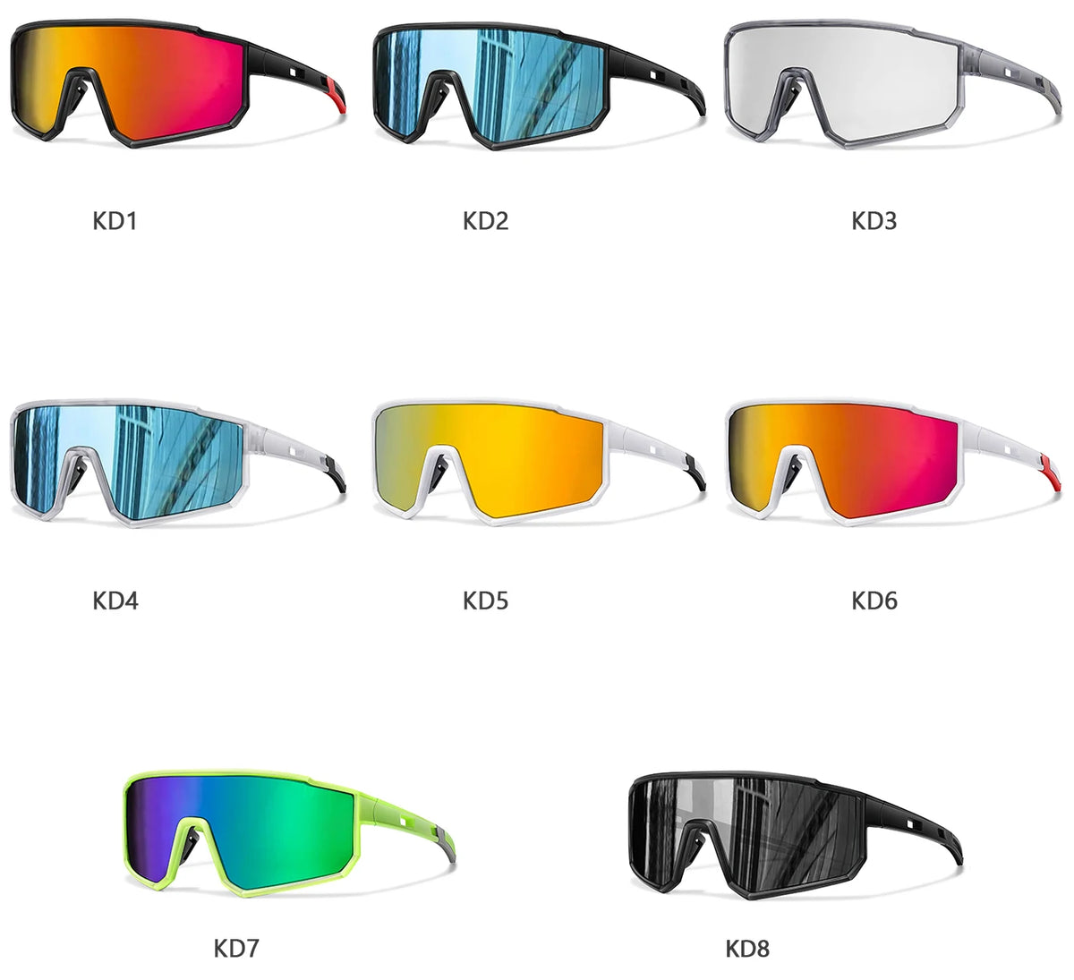 Trendy Fishing Sunglasses for Men and Women Casual Windproof Eyewear with UV Protection for Outdoor Sports, Running Cycling