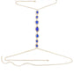 1pc Blue Droplet Fashion Body Chain Women's Chest Chain Summer Party Beach Accessories