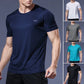 Summer Men Ice Silk t Shirt Short Sleeve t-Shirt Breathable Casual Tops Shirts Quick Dry Running Gym t-Shirts For Men Clothing