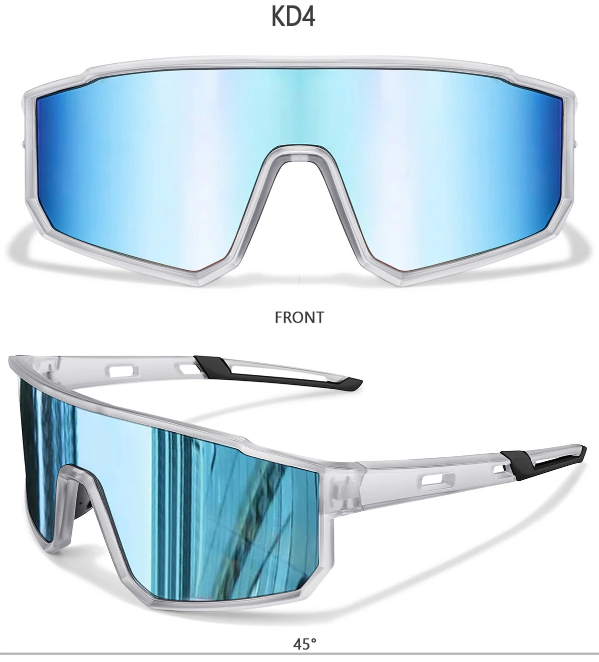 Trendy Fishing Sunglasses for Men and Women Casual Windproof Eyewear with UV Protection for Outdoor Sports, Running Cycling