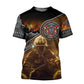 New Summer 3D Firefighter Fireman Print T Shirt Kid Fashion Streetwear Short Sleeves Harajuku Clothing Gym T-shirts For Men Tees