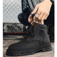 Men's high top boots four season outdoor work shoes anti slip and comfortable yellow boots fashion British casual leather boots