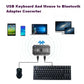 5.0 Bluetooth Converter USB Wired Keyboard & Mouse to Wireless USB Hub Adapter Supports 8 Devices For Tablet Laptop Cell Phone