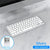 NexusClick Wireless Ergonomic Keyboard Mouse Combo - Rechargeable Mini Multimedia Set for PC, Laptop, MacBook