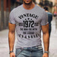 Vintage 1972 The Man The Myth The Legend Classic T-shirts For Men Summer Tee Shirt Femme Casual Short Sleeve Round Neck Tops T