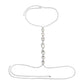 1pc Blue Droplet Fashion Body Chain Women's Chest Chain Summer Party Beach Accessories