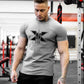 Tshirt for Men Bodybuilding  Graphic T Shirts Workout Fitness Men Clothing Short Sleeve Shirt Street Wear