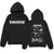 Trendy men's and women's hooded hoodies are comfortable streetwear with patterns from famous rap artists' music albums printed o