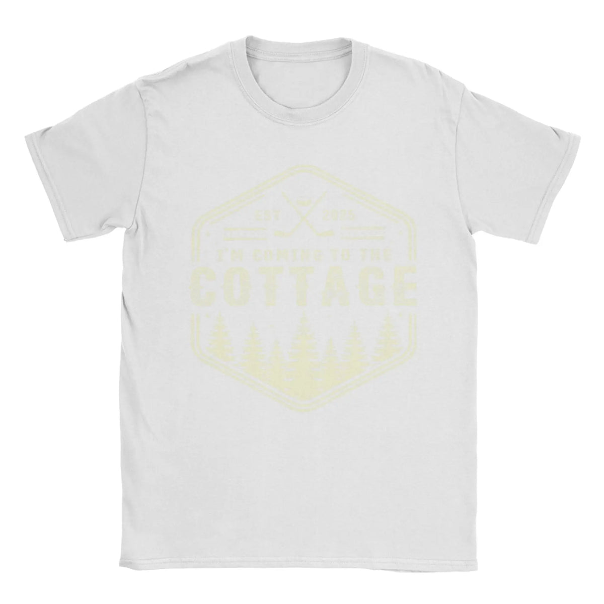 Vintage I'm Coming to the Cottage Heated Rivalry Quote  T-Shirts for Men Cotton T Shirt  Short Sleeve Tees Gift Idea Clothing