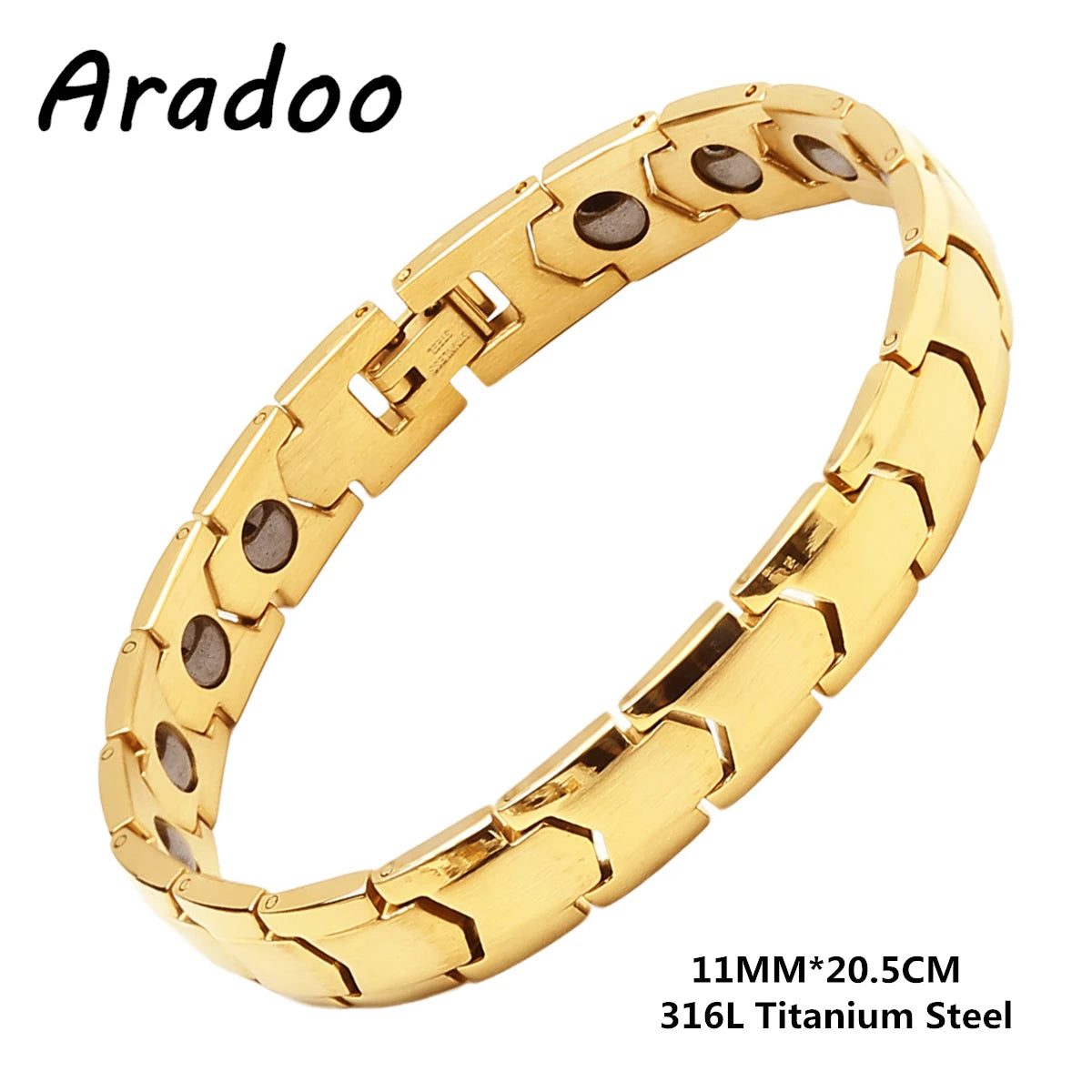 Titanium Steel Magnetic Bracelet Simple Design Stainless Steel Men's Bracelets