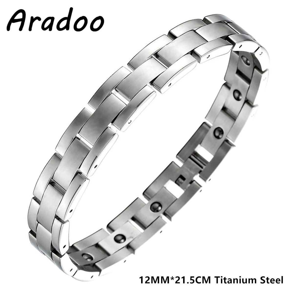 Titanium Steel Magnetic Bracelet Simple Design Stainless Steel Men's Bracelets