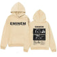 Trendy men's and women's hooded hoodies are comfortable streetwear with patterns from famous rap artists' music albums printed o