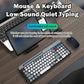 Dual-mode Wireless Keyboard & Mice Combo 2.4G Bluetooth 5.0 Membrane Keyboards BT 3-Channels Rechargeable Key Board Mouse for PC