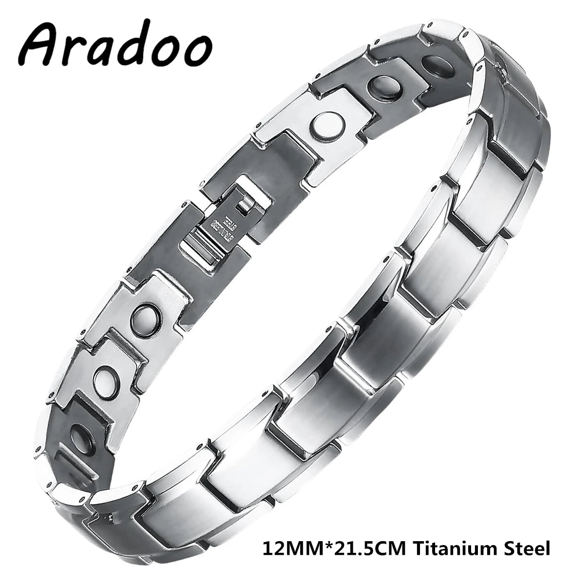Titanium Steel Magnetic Bracelet Simple Design Stainless Steel Men's Bracelets