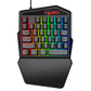 Wired Backlight Keyboard Mouse Set One-handed Professional Gaming Keyboard Mini Portable Game Mouse for Eating Chicken Game