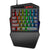 Wired Backlight Keyboard Mouse Set One-handed Professional Gaming Keyboard Mini Portable Game Mouse for Eating Chicken Game