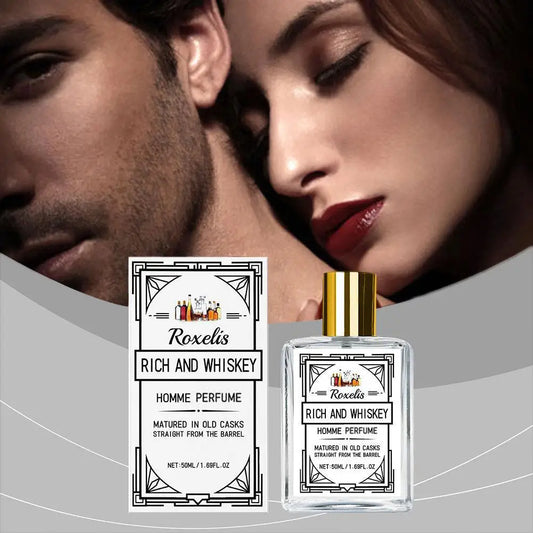 Men's Perfume Charming Whiskey Pheromone Natural Charm Attract Women Long-lasting Refreshing Elegant Fragrance Ideal Gift Dating