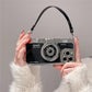 Luxury Retro Stereo Camera Lanyard iPhone Case