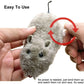 Automatic Swinging Tail Fan Toy for Pets - Battery-Free Interactive Chase Game for Cats & Dogs of All Sizes, Durable Plastic Construction with Safe Motion Activation (Gray/White/Brown)