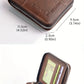 Men's Wallet Made of PU Wax Oil Skin Purse for Men Coin Purse Short Male Card Holder Wallets Zipper Around Money Coin Purse