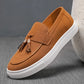 Luxury Dress Shoes for Men Comfy Brand Gentleman Tasseled Loafers Outdoor Shoes Leisure Walk Male Moccasins Suede Leather Man