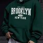 Best-selling Men's Oversized Long-Sleeved Hooded Jacket for Autumn-Winter. Brooklyn New York Letter-Printed Couple Hoodie
