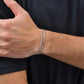 1/2/3pcs Chain Bracelet for Men Women,Stainless Steel Twisted Rope Cuban Chain Wristband,Hip Hop Minimalist Jewelry Gift