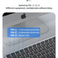 NexusClick Wireless Ergonomic Keyboard Mouse Combo - Rechargeable Mini Multimedia Set for PC, Laptop, MacBook