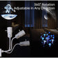 Satellite Shaped HD Star Projector & night light Plug and Play HD Dynamic Galaxy Projectors LED Night Light for Bedroom Ceiling