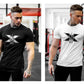 Tshirt for Men Bodybuilding  Graphic T Shirts Workout Fitness Men Clothing Short Sleeve Shirt Street Wear