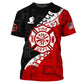 New Summer 3D Firefighter Fireman Print T Shirt Kid Fashion Streetwear Short Sleeves Harajuku Clothing Gym T-shirts For Men Tees