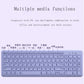 Fashion Keyboard and Mouse Set Wireless PC Gamer Keyboards and Mouse Kit Ultra Thin Office Ergonomic Gaming Keypad Mice Purple