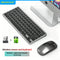 NexusClick Wireless Ergonomic Keyboard Mouse Combo - Rechargeable Mini Multimedia Set for PC, Laptop, MacBook