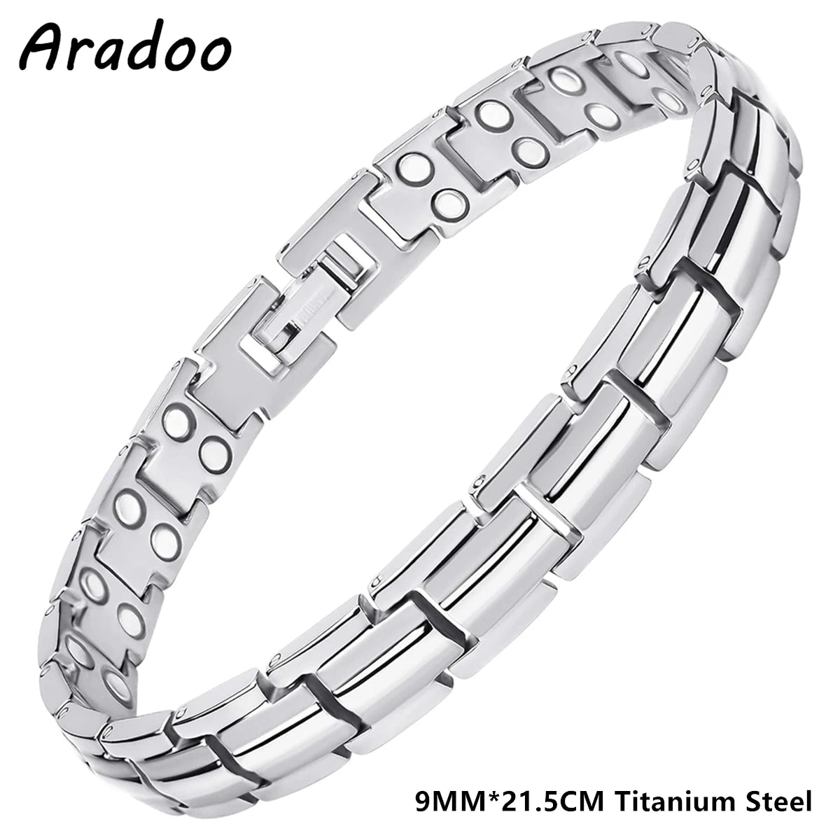Titanium Steel Magnetic Bracelet Simple Design Stainless Steel Men's Bracelets