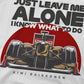 Vintage Just Leave Me Alone, I Know What To Do T-Shirts for Men Round Collar Pure Cotton T Shirt Kimi Raikkonen Short Tee Shirt