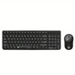 1 Set of 2.4G Wireless Keyboard and Mouse, Portable 95-key Multimedia key Office Mouse Kits, Silent Round Keyheads keyboard Mice
