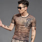 Men's T-shirt Clothes Streetwear Top Man Tee Shirts Plain Wholesale Striped Hip Hop Xl Alphabet Trashy Y2k Stylish Party Casual